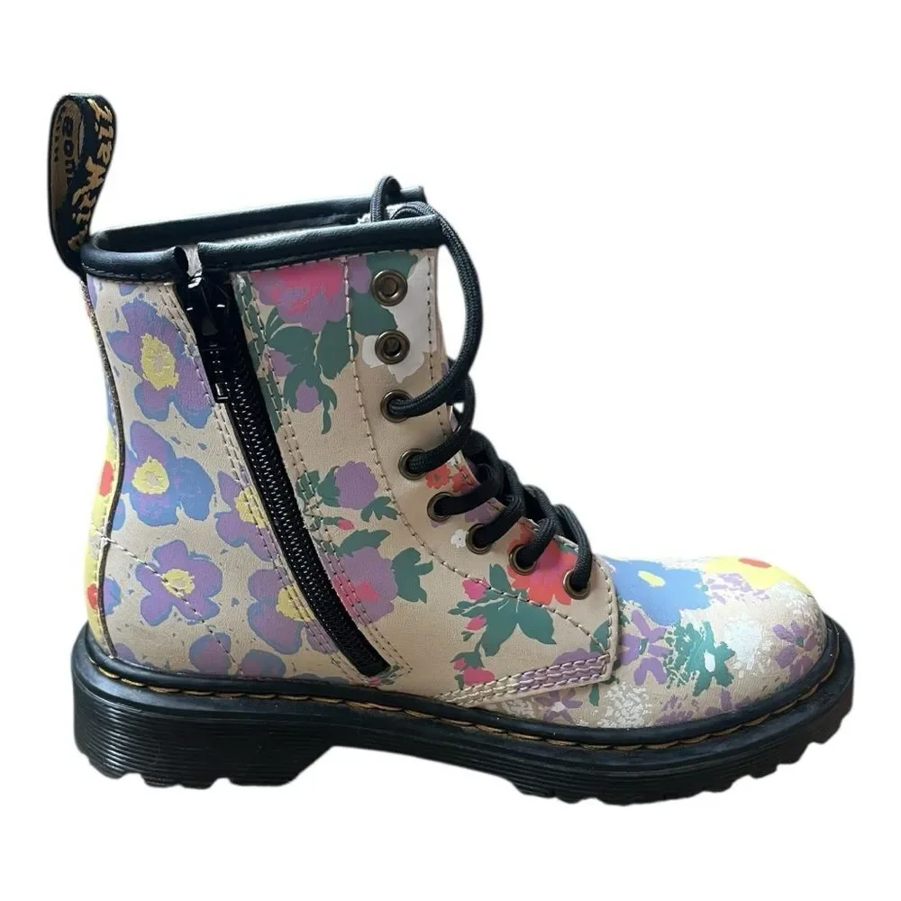 Dr. Martens Multicolor Floral Kids Boots